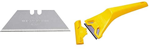 STANLEY Heavy Duty 1992 Knife Blades (Pack of 100) 1-11-921 & Stanley 0-28-590 593OC Window Scraper