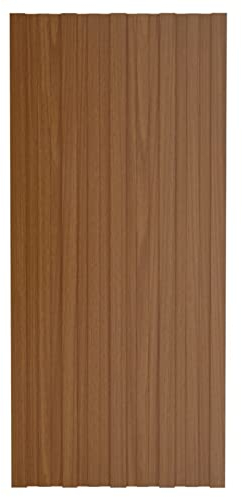 Festnight 36x Trapezblech Dachplatten 100x45 cm Profilblech Dachblech Metall Dachpaneele Platten Wellblech Wellplatte Metallblech Braun Dachabdeckung für Gerätehaus Carport