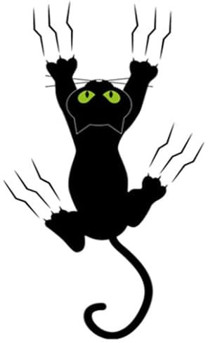 Lustige Katze Auto Aufkleber,2 Stück Süße Kätzchen Aufkleber Heckscheibe Aufkleber Reflektierende Wasserdicht Cartoon Aufkleber Selbstklebend PVC Fenster Aufkleber Wandaufkleber für Auto, Motorrad