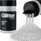 Hemway Premium Glitter Shaker - Silver | Fine Metallic Flake Sequins for Resin & Epoxy Crafts | Craft Supplies for Tumblers, Festival, Hair, Face, Body, Eye & Nail Art | 130 g