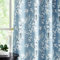 Fmfunctex Blue Floral Blackout Curtains for Bedroom 90 inch Drop Eyelet Curtains for Living Room Nursary Blossom Thermal Insulated Window Curtain Panels 2 Panels White on Blue