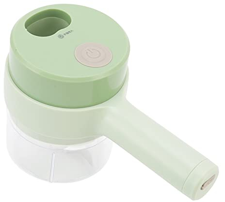 Coupe-légumes électrique, Hachoir à Légumes sans Fil Portable 4 en 1, Ensemble de Coupe-légumes à Piles, Robot Culinaire Portatif Automatique, Batterie Incluse