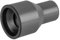 Raccord tuyau fonte-PVC Ø 50mm Manchette de réparation avec joint d’étanchéité Gris