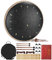 Zungentrommel,14 Zoll 15 Tone Steel Tongue Drum C-Dur Percussion Kit mit Trommelschlägeln,Spezielle Tragetasche,Fingerpolstern,Tonaufklebern,gratis Liederbuch Handtrommel für Kinder und Erwachsene