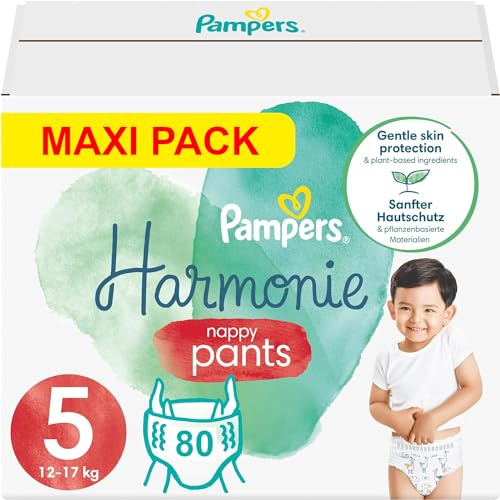 PAMPERS Harmonie Hose, Größe 5, 80 Windeln (12-17 kg)
