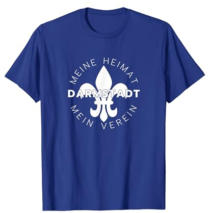 Darmstadt Fußball Lilien Fan 98 Hessen Stadion blau weiss T-Shirt