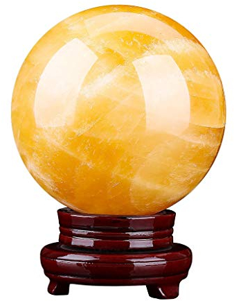 Feng Shui Ornamente Kristallkugel/Fotografiekugel Natürlicher Topas Kristallkugel Büro Verheißungsvolle Kugel Kugel Steinschnitzerei Verheißungsvolles Geschenk Dekoration für Fotografie Dekoration (12