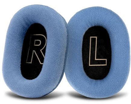 PESLNG Professionelle PU-Leder Ersatz Ohrpolster Kompatibel mit Logitech G PRO/G PRO X/G Prox 2, Verwendet hochwertigen Memory-Schaumstoff für mehr Komfort und Langlebigkeit.(Samt-Blau)