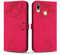Vaitasy Handyhülle für Huawei P20 Lite, Premium PU Leder Cover mit Magnetic Closure Ständer Schutzhülle für P20 Lite - Rose Rot Katze