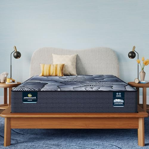 Serta Perfect Sleeper X - Aspen 12.5 Firm Twin XL Hybrid Mattress - 5 Support Zones and Cooling Tech for a Restorative Sleep - 100 Night Trial, CertiPUR-US Certified