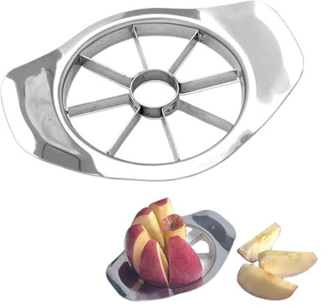 UEAVOID Hochleistungs Apfelschneider Edelstahl,Apfelspaltenschneider Apfelzerteiler Stabil Und Dauerhaft Apfel Entkerner Für Büro,Zuhause,Küche