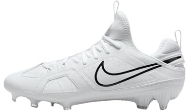 Nike Huarache 9 Varsity LAX SE Lacrosse Cleats, White, 11.5 UK