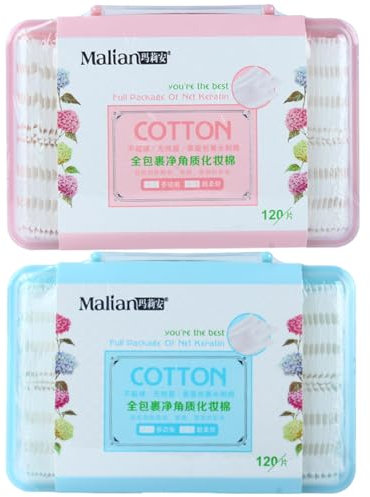 TOVINANNA 2 Boxen Von Baumwolle Pads Für Gesicht Make-up Entfernung Gesichts Puff Praktische Baumwolle Einweg