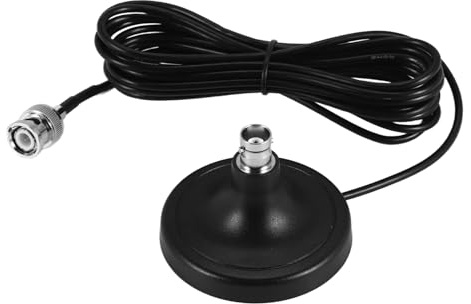 Cpolebev Drahtlose Antennen Basis Mikrofon Antennen Basis mit Magnet 3 Meter Rg174 Kabel BNC AußEn Antenne