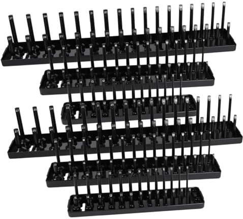 Artibetter 2sets Plastic Sleeve Holder Socket Tray Rack Long Sleeve Organizer Socket Storage Tray