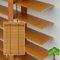 Wooden Venetian Blinds,50mm Slats Horizontal Blinds,Solid Wood Venetian Shades for Windows 50cm 60cm 70cm 80cm 90cm 100cm 120cm Wide,Heat Insulation/Breathable Shutters Curtains,M50108
