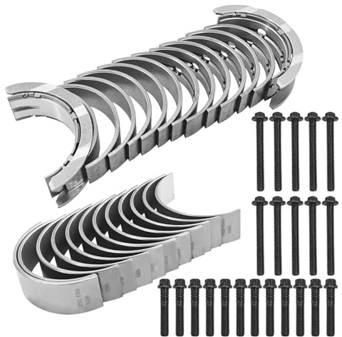77952600 Pleuellager und 77953600 Hauptlager mit Schrauben | für N57D30 Motoren Kompatibel mit BMW 3er 330d 335d 4er 430d 5er 530d 535d X3 X5 X6 xDrive 30d 40d