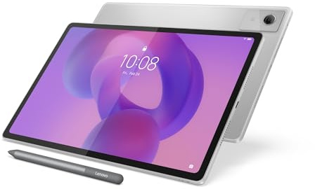 Lenovo Idea Tab Plus, 2.5K da 12.1 144Hz, Processore Mediatek Dimenity 6400, RAM 8GB, Memoria 256GB, WiFi 5, Tablet Android 15, Lenovo Tab Pen inclusa - Cloud Grey