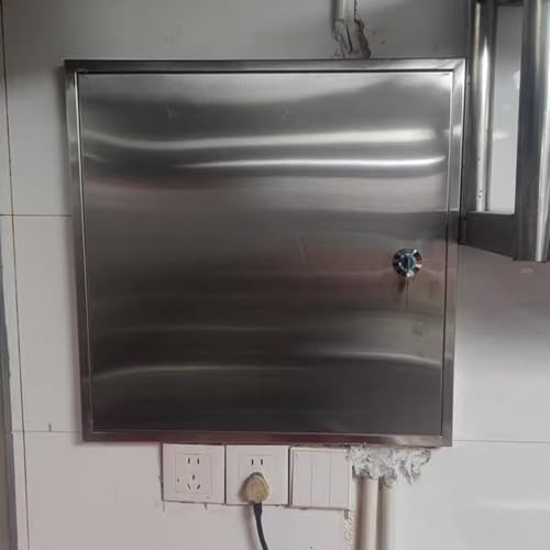 Gipsfugen-Access Panel Anpassbare Zugangsklappe für Sanitärinstallationen mit Schloss, robuste und wasserdichte elektrische Klappe für Duschen, für Küche/Waschküche/Badezimmer(42x42/107x107cm)
