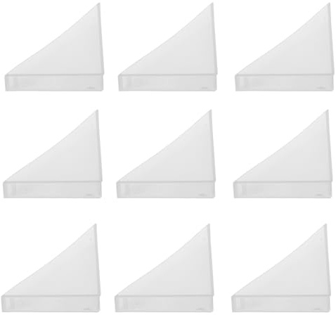 IWOWHERO Protections D’Angle Triangulaires 100 Pièces 50X50X12 MM en Plastique Blanc Protège-Coins de Table en Verre Anti-Collision pour Meubles Cadres Photo et Bureaux Sécurité Garçon