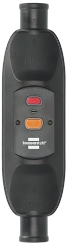 Brennenstuhl PRCD Dispositivo di Sicurezza Persona Mobile BDI-Z 1 10 IP66 per Montaggio Cavo (con Interruttore RCD per Esterno 10mA, Spegnimento Bipolario)