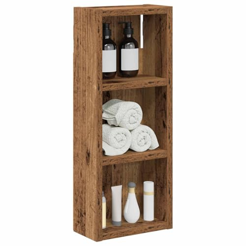vidaXL Badezimmer-Wandschrank Altholz 20 x 10 x 50 cm Holzwerkstoff