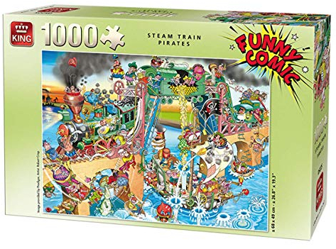 King Puzzle 1000 Stück, 5225, Mehrfarbig