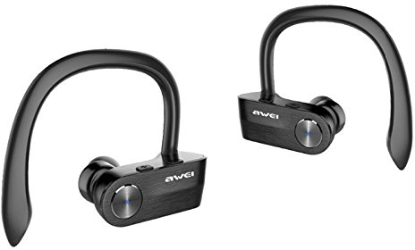 TuToy [wahre Wireless Awei T8 TWS Doppel Kopfhörer Bluetooth Stereo-Kopfhörer mit Load Box Power Bank - schwarz