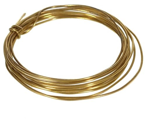 buetic filo di ottone – Diverse Lunghezze e diametro, Ottone, 25m Ø 0.3mm