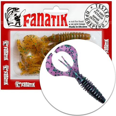 FANATIK Lobster 2.2 3.6 5.6-9.1cm Gummiköder mit Aroma Gummifisch Fanatic Jig Soft Baits Lure Kunstköder Angeln Köder Gummishad Twister Krebs Сancer Bait Lures Softbait (007, 3.6)