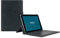 MOBILIS Coque de Protection Folio Universelle avec Clavier Bluetooth français 9-11', Housse Clavier AZERTY Compatible iOS, Windows, Android Noir