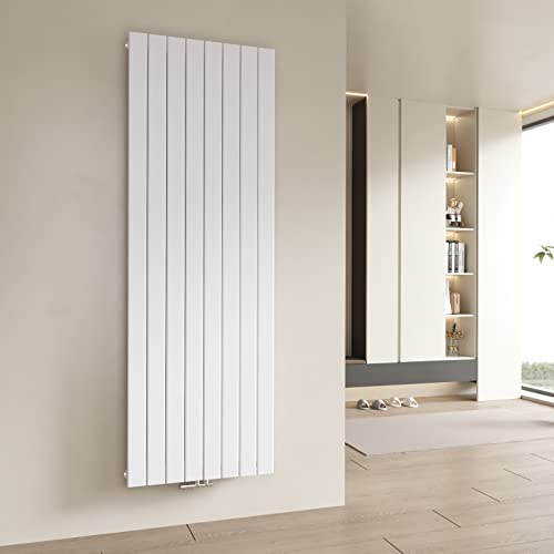 Heilmetz® Design Flach Heizkörper 1800x620mm Weiß Paneelheizkörper Vertikal Mittelanschluss Einreihig