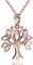 Materia Baum des Lebens Anhänger Silber 925 Halskette rosegold Damen KA-303-K53-50 cm