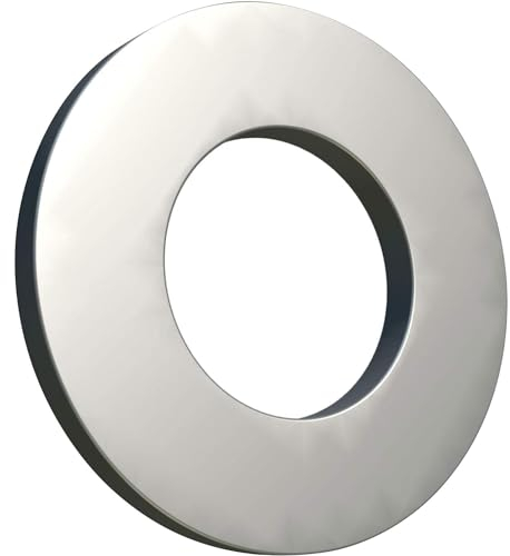 M6 Unterlegscheiben, DIN 125 ISO 7089, Verzinkter Legierter Stahl, U-Schutzblech Karosseriescheiben, Legierter Stahl, Plain Wide Round für Schrauben, Packung mit 200 Stück