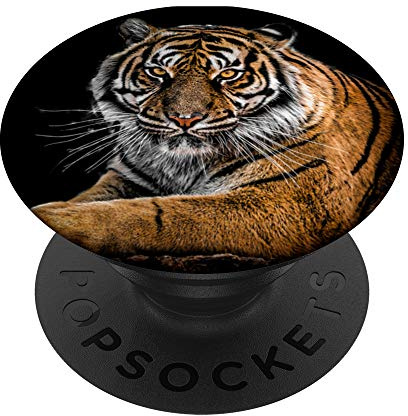 Tiger Panther Wild BIg Cat Collapsible Pop Out Mount PopSockets Grip and Stand for Phones and Tablets