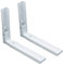 Shoze 2X Universal Wall-Mounted Microwave Brackets,Foldable Arm Adjustable Extensible Wall Hanging Microwave Brackets Oven Stand Shelf Rack, White