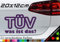 TÜV was ist das? Fun Sticker JDM 20x12cm eingetragen legal Dekra Aufkleber Spaß in 21 Farben