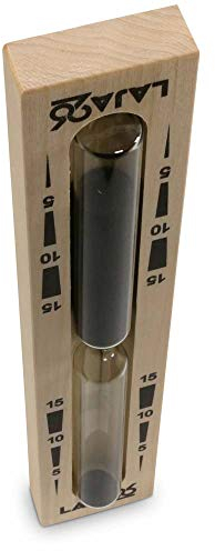 Sauna Sanduhr ''Rechteck'' schwarzer Sand
