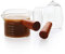 Double Spouts Measuring Triple Pitcher Milk Cup with Wood Handle 75ML Espresso Shot Glasses Parts Clear Glass by BCnmviku (2)