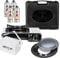 Mianova Campingkocher Outdoor Gaskocher Notfallkocher BBQ Anzünder Grill Gaskartuschen Gas Kocher Herd 1 flammig Set Grillplatte Camping Koffer Grillplatte + 4 Gasflaschen