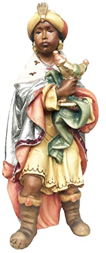 Krippenfigur Heilige DREI Könige Caspar H 10 cm handgeschnitzt Holzfigur Holzstatue Statue aus Ahornholz