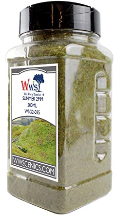 WWS War World Scenics WWScenics | 2mm Winter Statische Grasfasern | 500ml | WSG2-035 | Streugras für Modellbahn und Modellbau