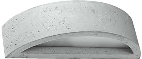 SOLLUX lighting ATENA Wandleuchte Innen aus Beton – Wandbeleuchtung für Wohnzimmer und Esszimmer – Lampe für Flur, Betonlampe 40 x 14,5 x 10 cm
