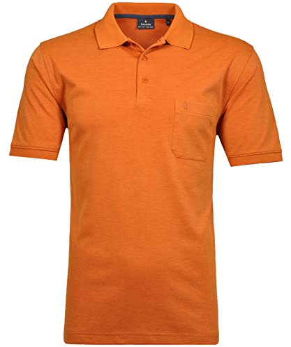 RAGMAN Herren Softknit-Polo mit Brusttasche, Kurzarm Terra-580, M