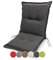 sunnypillow Stuhlauflage Niedriglehner 100 x 50 - Gartenstuhlauflage Extra Dicke 9cm - Sitzauflagen Auflage für Gartenmöbel UV-Lichtecht, Wasserdicht - Outdoor Stuhlkissen für Gartenliegen - Anthrazit