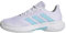 adidas Damen CourtjamControlTennis Tennisschuhe, FTWR White/Bliss Blue/FTWR White, 42 2/3 EU