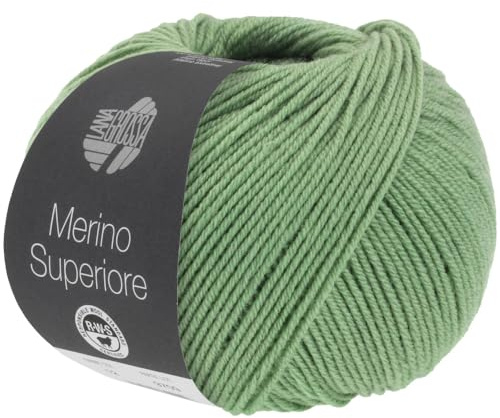 LANA GROSSA Merino Superiore | Pure, extrafeine Merinowolle waschmaschinenfest und filzfrei | Handstrickgarn aus 100% Schurwolle (Merino extrafein) | 50g Wolle zum Stricken & Häkeln | 180m Garn FB18