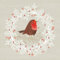 Servietten mit Vogel & Tanne Rotkehlchen mit Tannen-Kranz Weihnachtsservietten in rot & beige Weihnachts-Deko Tisch-Dekoration Weihnachten Herbst Winter & Advent (40, Rotkehlchen Robin)