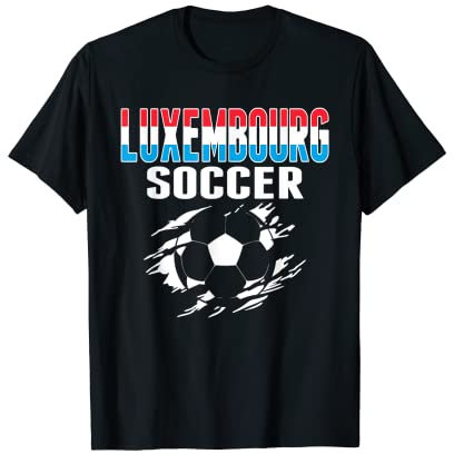 Luxemburg Fußball-Liebhaber Trikot Luxemburgische Fußballfans T-Shirt