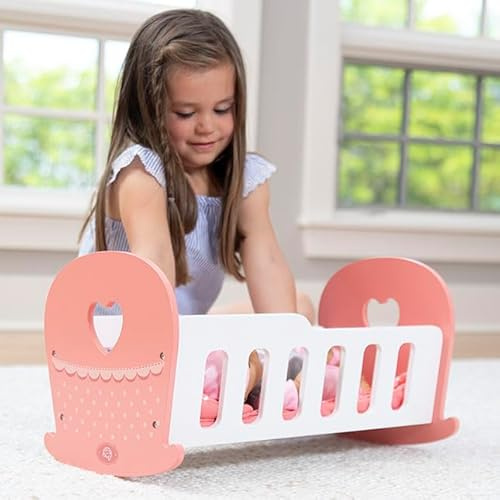 Fat Brain Toys Emery''s World - Pretend & Play Cradle for 12 to 16 inch Dolls